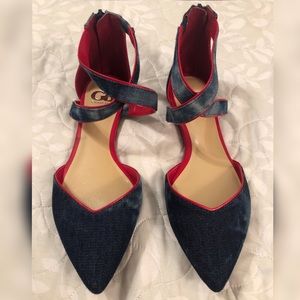 🌹GIANNI BINI Denim Flats / NEW 🌹